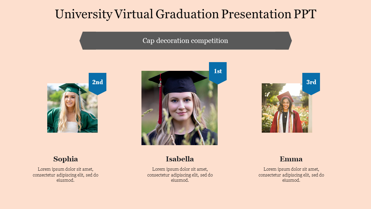 University Virtual Graduation Presentation PPT